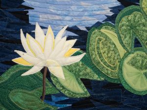 Koi Quiet Time – Linda Anderson Fine Art Quilts: Stitched Paintings